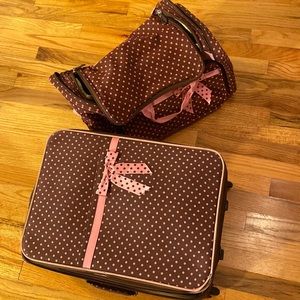 Suit case a duffel bag